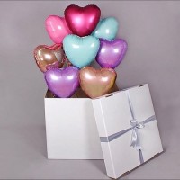 Коробка с шарами "Сердечный микс"